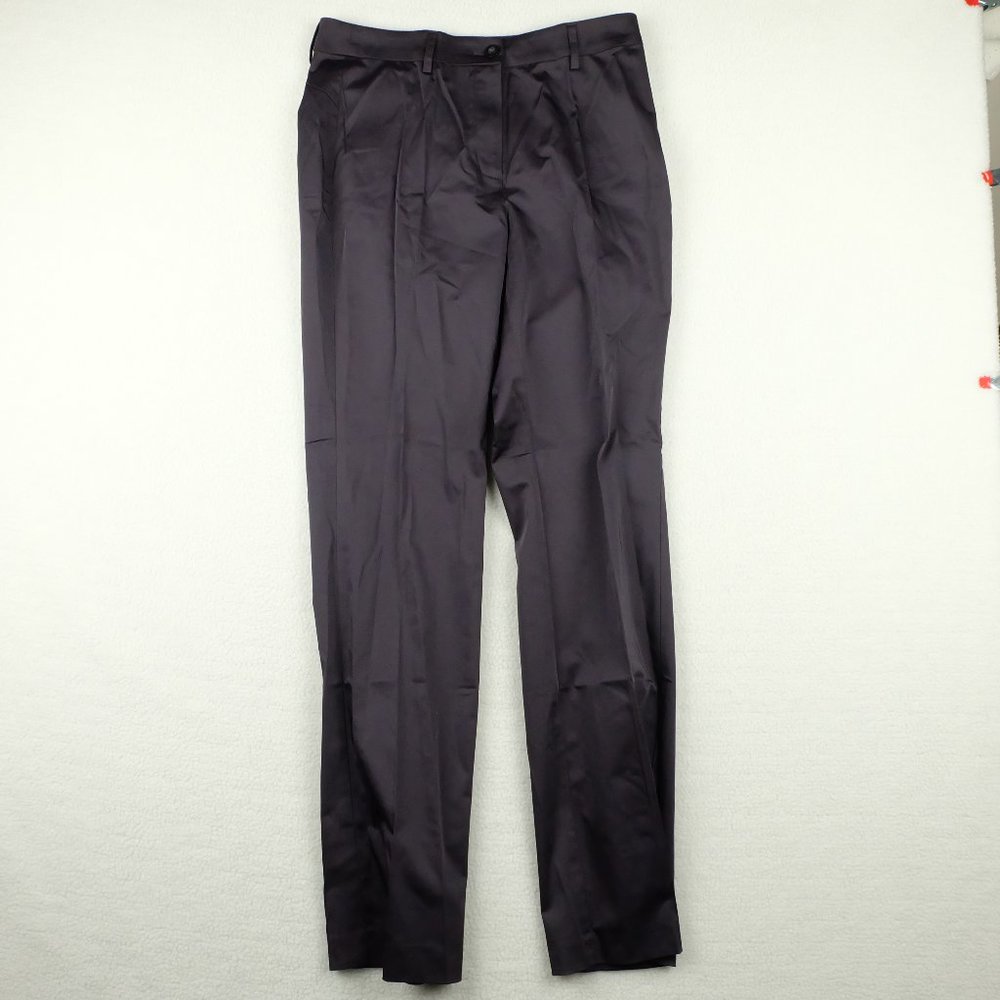 Olsen Europe Womens Mona Pants 6 Gray Party Night Long Stretch Trouser 30x33